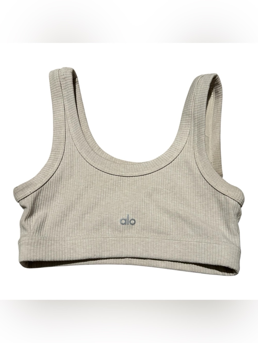 Alo ribbed sports bra size small